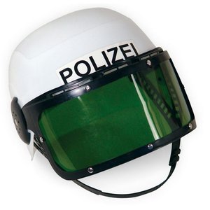 Casco del poliziotto con visiera 