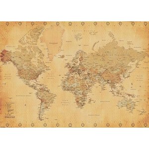 Mappamondo (worldmap Vintage Style) 