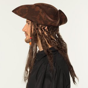 Chapeau Pirate avec Tresses Rastas 
