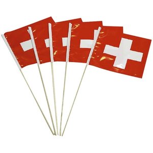 Fahne: Schweiz - 5er Set