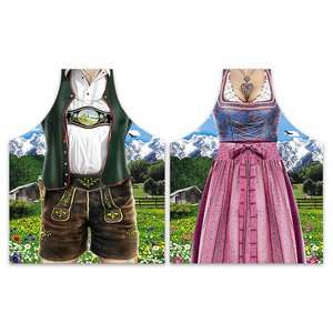 Costume bavarois - Dirndl & Pantalon (2 Pièces)