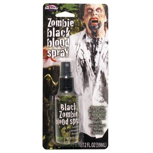 Schwarzes Zombie Kunstblut - Spray