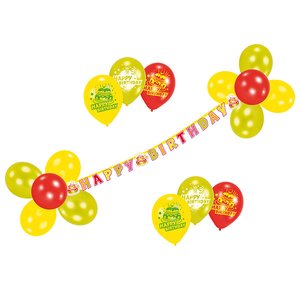 Anniversaire - Ballons avec guirlande