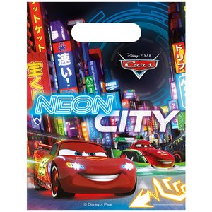 Cars: Mitgebsel Neon City - 6er Set