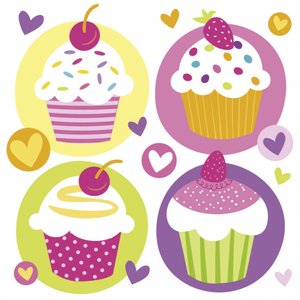 Fête: Cupcake - Set de 20