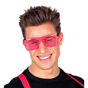80er Jahre - Atzenbrille Neon pink