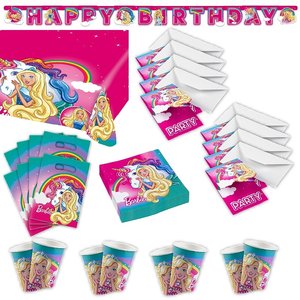 Barbie-Dreamtopia: Box per il compleanno per 8 bambini