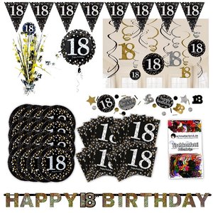 Glitter Party: 18. Geburtstags-Box für 16 Gäste