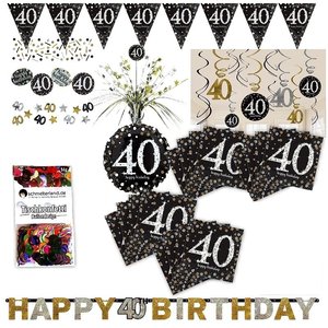 Glitter Party: Box pour le 40ème anniversaire pour 16 invités