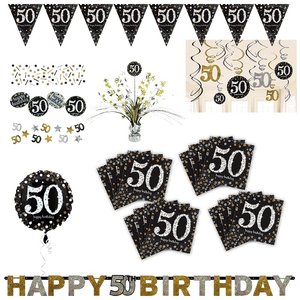 Glitter Party: Box pour le 50ème anniversaire pour 16 invités