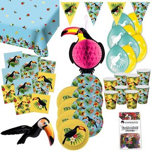 Tropical Summer: Box toucan pour 8 invités
