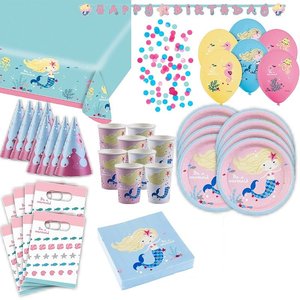 Meerjungfrau: Geburtstags-Box für 8 Kinder