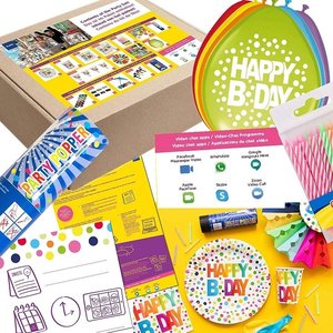 Online Birthday: Geburtstags-Box für 6 Gäste