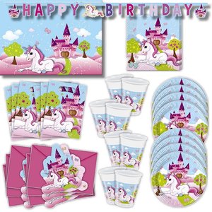 Unicorno: Box per il compleanno per 6 bambini