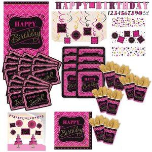 Pink: Geburtstags-Box für 8 Gäste