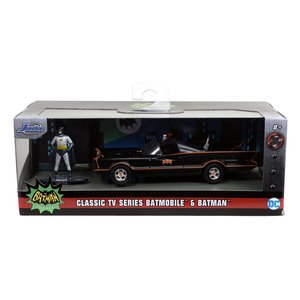 Batman: 1966 Classic Batmobil 1/32 avec figure