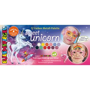 Palette en metal 10 couleurs - Sweet Unicorn