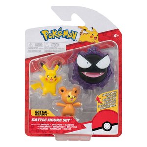 Pokémon: Teddiursa, Pikachu, Gastly