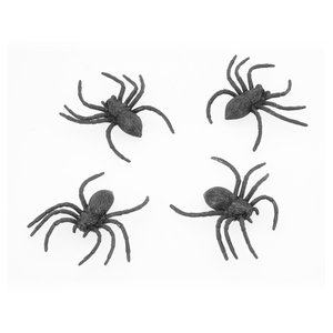 Schwarze Spinnen - 4 Stück