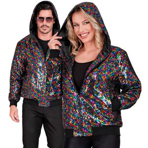 Bomber avec capuche - paillettes