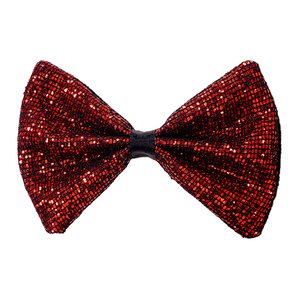 Papillon glitterato - rosso