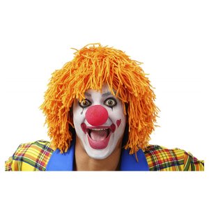 Parrucca da clown: Arancione