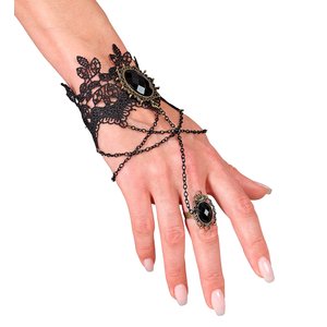 Gotisches Armband mit Ring