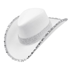 Cowgirl glitterata: Bianco