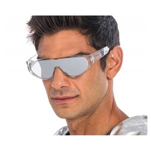 Lunettes miroir avec monture transparente