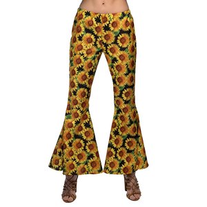 Années 70 - Pantalon à pattes: Tournesol