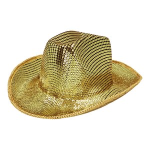 Chapeau de cowboy - paillettes: or