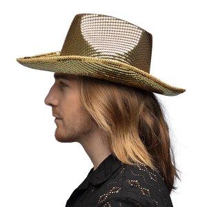 Cappello da cowboy - paillettes: oro