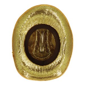 Cappello da cowboy - paillettes: oro