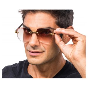 Rahmenlose Brille: Retro