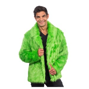 Veste - fourrure artificielle: vert