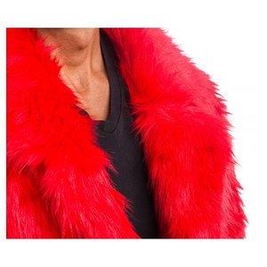 Veste - fourrure artificielle: rouge