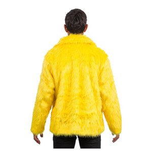 Veste - fourrure artificielle: jaune