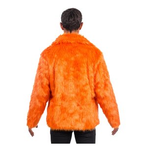 Veste - fourrure artificielle: orange