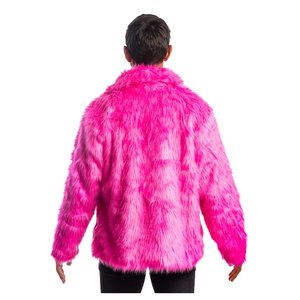 Veste - fourrure artificielle: fuchsia