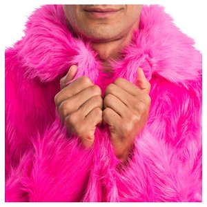 Veste - fourrure artificielle: fuchsia