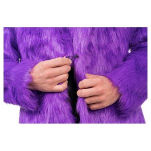 Veste - fourrure artificielle: violet