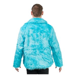 Veste - fourrure artificielle: turquoise