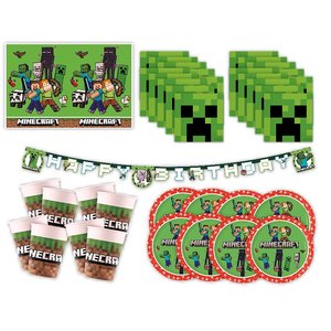 Minecraft: Box per compleanno per 8 bambini