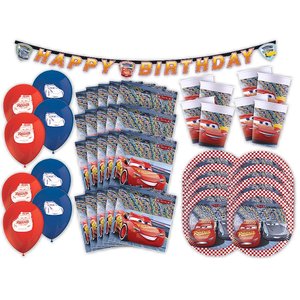 Cars 3: Box d'anniversaire pour 8 enfants